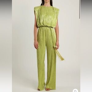 Sabina Musayev Nectar Pleated Sleeveless Formal Jumpsuit - Size XS - Reemoly